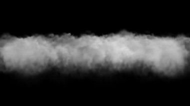Heavy fog cascade motion graphics with night background