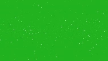 Parlak beyaz parçacıklar yeşil ekran hareketi grafikleri