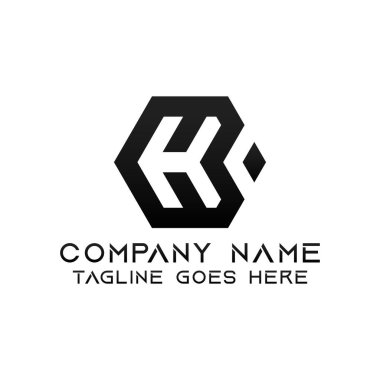 H harfi logo tasarım şablonu