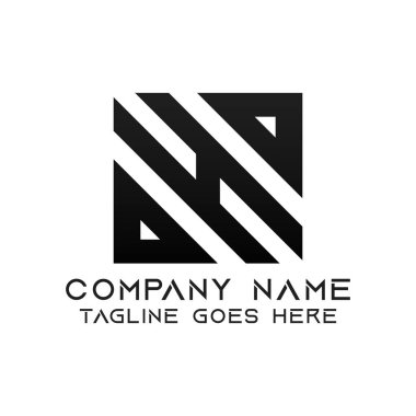 H harfi logo tasarım şablonu