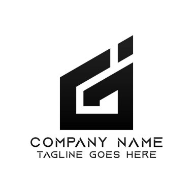G harfi logo tasarım şablonu