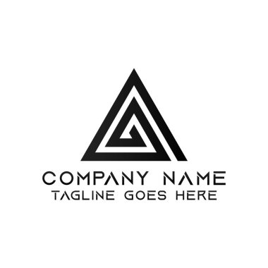 G harfi logo tasarım şablonu