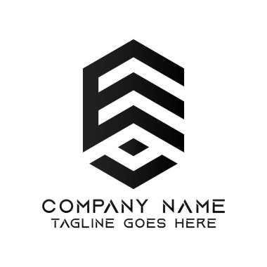 E Harfi Logo Tasarım Şablonu