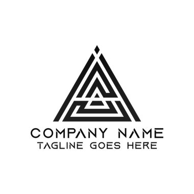 A Harfi Logo Tasarım Şablonu