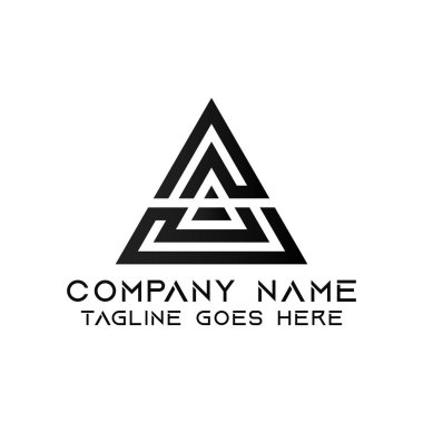 A Harfi Logo Tasarım Şablonu