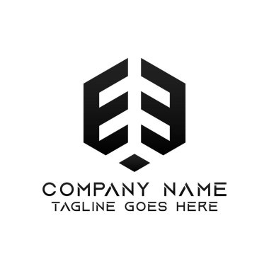 Mektup Ee logo tasarım şablonu