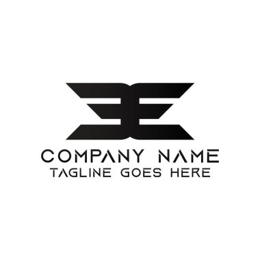 Mektup Ee logo tasarım şablonu