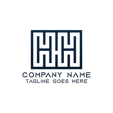 Harf HH logo tasarım şablonu