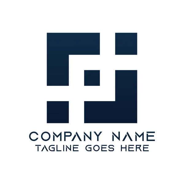 Lettre Modèle Conception Logo — Image vectorielle