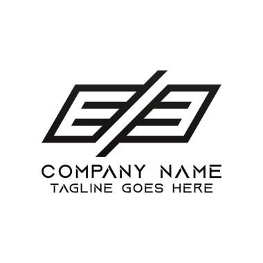 Mektup Ee logo tasarım şablonu