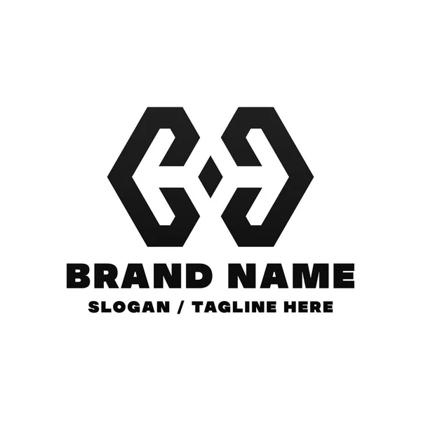 Harf Logo Tasarım Şablonu — Stok Vektör