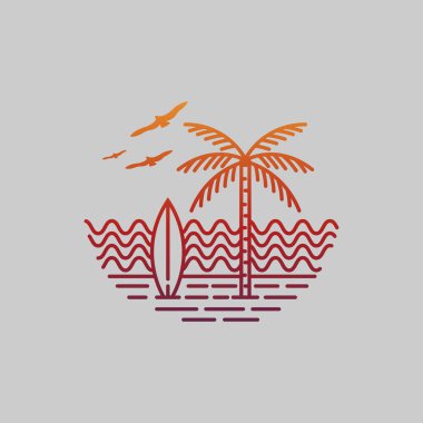 Okyanus ve plaj panoramik manzarası