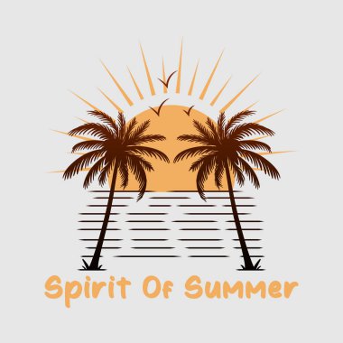 Spirit of summer. Summer theme illustration