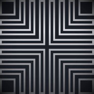 Geometric abstract background with silver and black color 