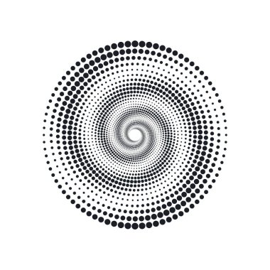 Büyük noktalı spiral girdap tasarımı