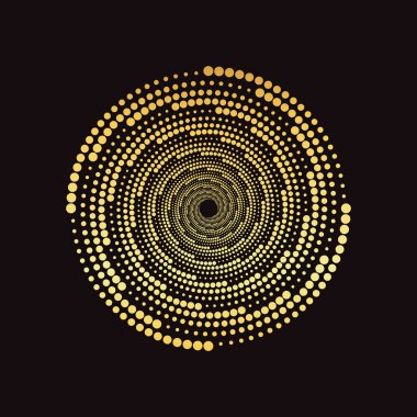 Büyük noktalı spiral girdap tasarımı