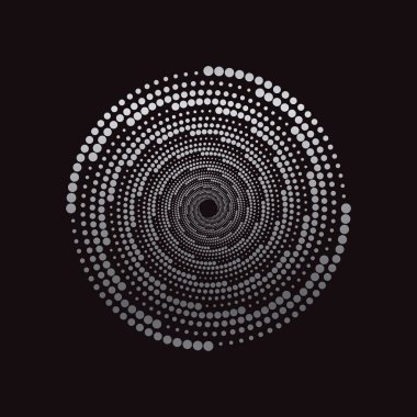 Büyük noktalı spiral girdap tasarımı