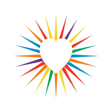 LGBTQ Onur Ayı. Gökkuşağı renklerinde aşkın simgesi ve simgesi. Düzenlenebilir, EPS 10, Vektör İllüstrasyonu.