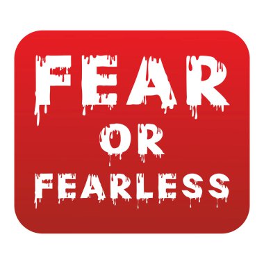 Korku ya da korkusuz yazı efekti ile boya dokusu arka planı