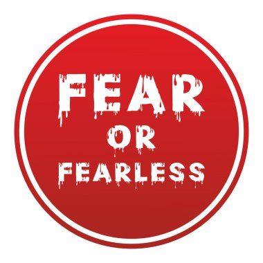 Korku ya da korkusuz yazı efekti ile boya dokusu arka planı