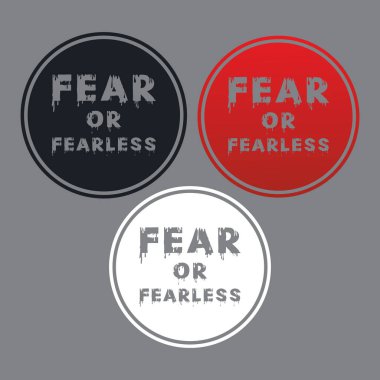 Korku ya da korkusuz yazı efekti ile boya dokusu arka planı