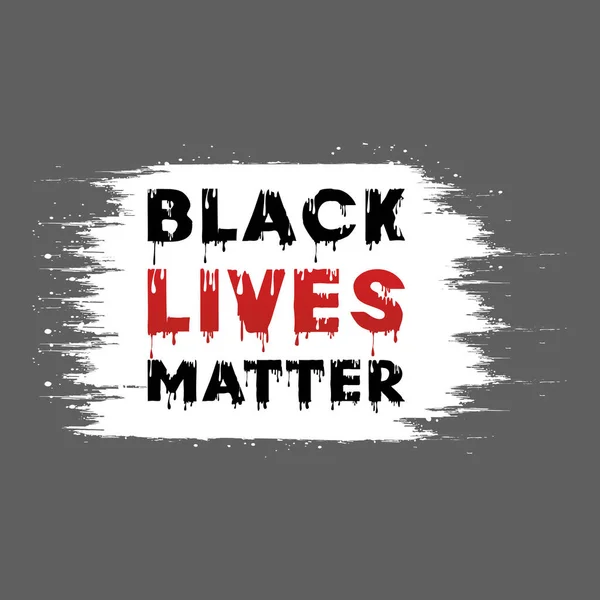 Black Lives Matter Typography Text Effect Paint Texture Background — Stock Vector