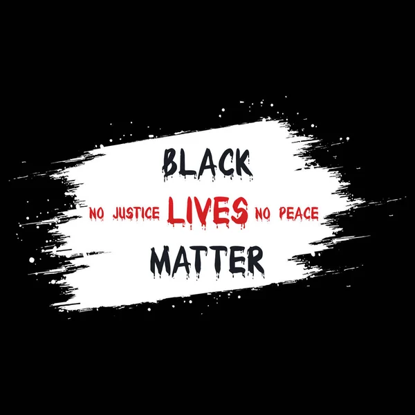 Black Lives Matter Typography Text Effect Paint Texture Background — Stock Vector