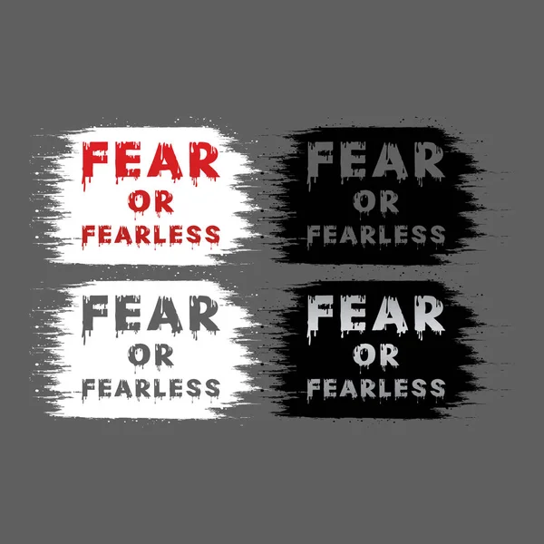 Korku ya da korkusuz yazı efekti ile boya dokusu arka planı