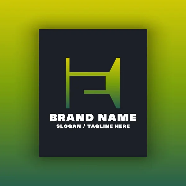 Carta Modelo Design Logotipo —  Vetores de Stock