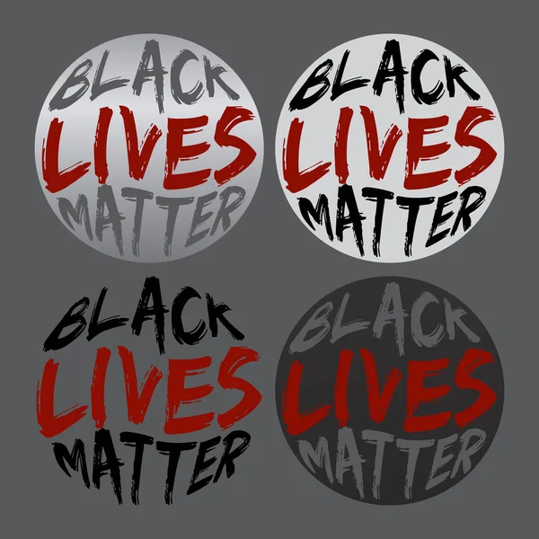 Black Lives Matter Lettering Typography Design Artwork Collection —  Vetores de Stock