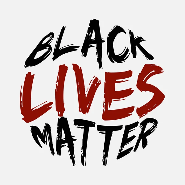 Black Lives Matter 字母排字设计艺术品 — 图库矢量图片