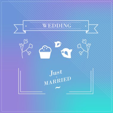 Düğün için illüstrasyon