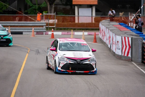 Chiangmai Листопада 2021 Вагон Toyota Racing Трасі Високій Швидкості Спортивний — стокове фото