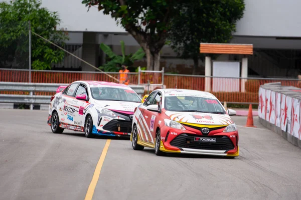 Chiangmai Листопада 2021 Вагон Toyota Racing Трасі Високій Швидкості Спортивний — стокове фото