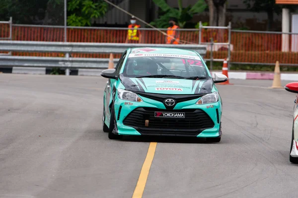 Chiangmai Noviembre 2021 Toyota Racing Car Track Road High Speed — Foto de Stock