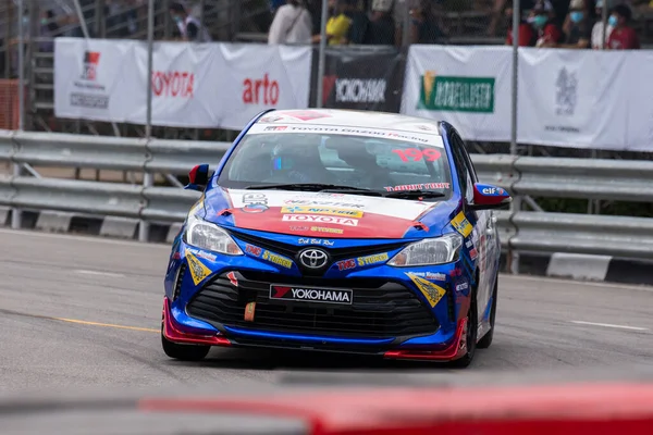 Chiangmai Novembre 2021 Toyota Racing Voiture Sur Route Piste Grande — Photo