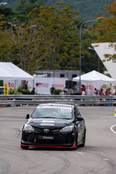 Chiangmai Listopad 2021 Toyota Racing Auto Trati Silnici Při Vysoké — Stock fotografie