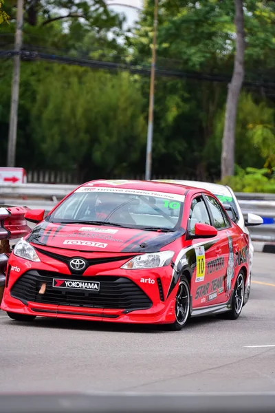 Chiangmai Novembre 2021 Toyota Racing Voiture Sur Route Piste Grande — Photo