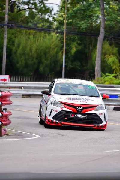 Chiangmai Noviembre 2021 Toyota Racing Car Track Road High Speed — Foto de Stock