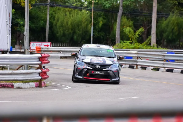 Chiangmai Novembre 2021 Toyota Racing Car Track Road High Speed — Foto Stock