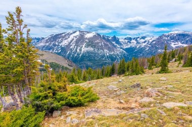 Yazın dağların güzel manzarası