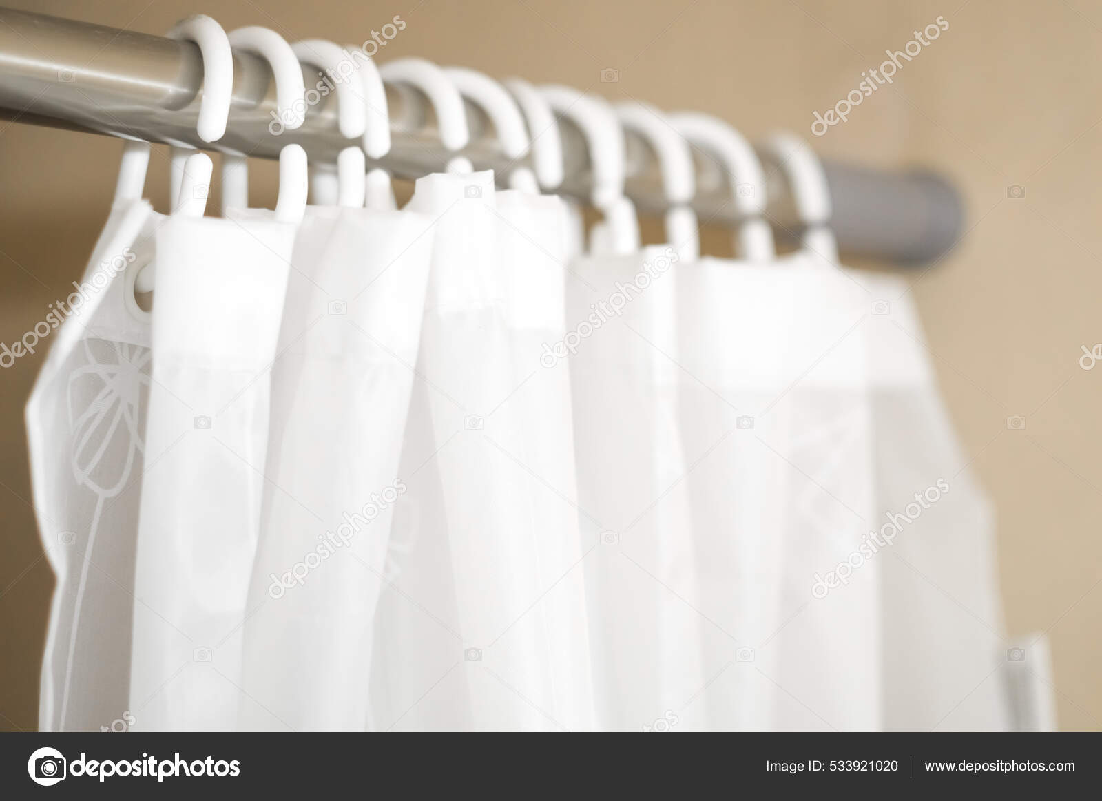 CURTAIN HOOKS FOR CURTAINS WHITE PLASTIC 