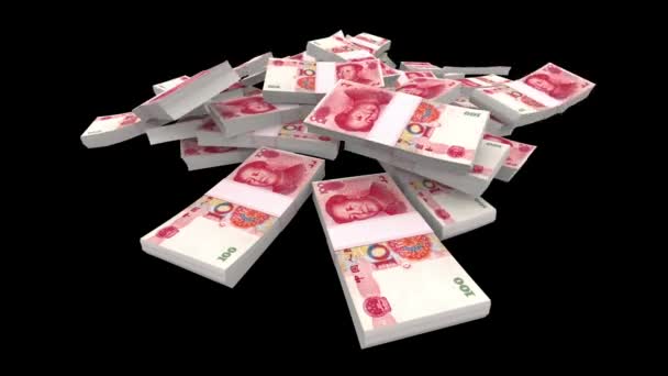klesající 100 čínský jüan (cny) balíčků (s matný)