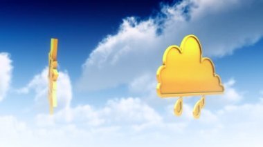 Bulutlar (Loop sembollerde meteo)