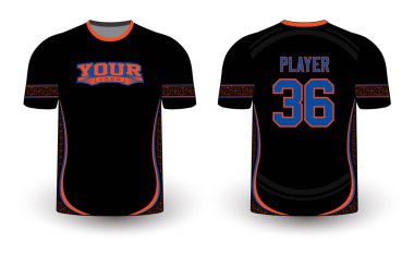 Tüm spor oyuncusu forma tasarımları zarif ve vahşi görünümlü. Spor kıyafetleri şablonu tüm sporlar için mükemmel. Gelişigüzel giyinen tasarımlar, gömlekler, moda giysileri ve her türlü spor malzemesi. 