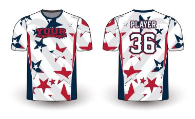 Tüm spor oyuncusu forma tasarımları zarif ve vahşi görünümlü. Spor kıyafetleri şablonu tüm sporlar için mükemmel. Gelişigüzel giyinen tasarımlar, gömlekler, moda giysileri ve her türlü spor malzemesi. 