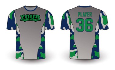 Tüm spor oyuncusu forma tasarımları zarif ve vahşi görünümlü. Spor kıyafetleri şablonu tüm sporlar için mükemmel. Gelişigüzel giyinen tasarımlar, gömlekler, moda giysileri ve her türlü spor malzemesi. 