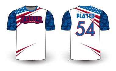 Tüm spor oyuncusu forma tasarımları zarif ve vahşi görünümlü. Spor kıyafetleri şablonu tüm sporlar için mükemmel. Gelişigüzel giyinen tasarımlar, gömlekler, moda giysileri ve her türlü spor malzemesi. 