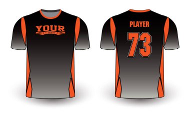 Tüm spor oyuncusu forma tasarımları zarif ve vahşi görünümlü. Spor kıyafetleri şablonu tüm sporlar için mükemmel. Gelişigüzel giyinen tasarımlar, gömlekler, moda giysileri ve her türlü spor malzemesi. 