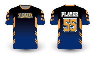 Tüm spor oyuncusu forma tasarımları zarif ve vahşi görünümlü. Spor kıyafetleri şablonu tüm sporlar için mükemmel. Gelişigüzel giyinen tasarımlar, gömlekler, moda giysileri ve her türlü spor malzemesi. 